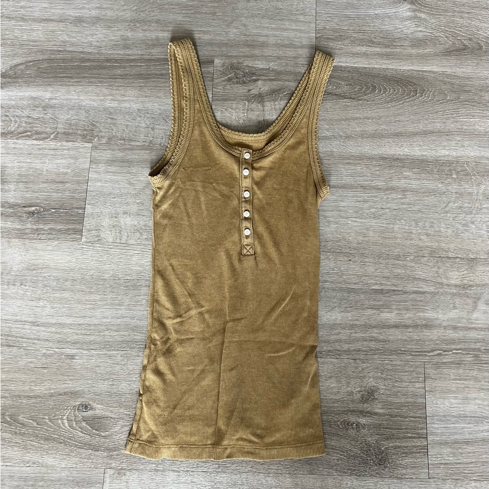 Aerie Button Up Tank Top